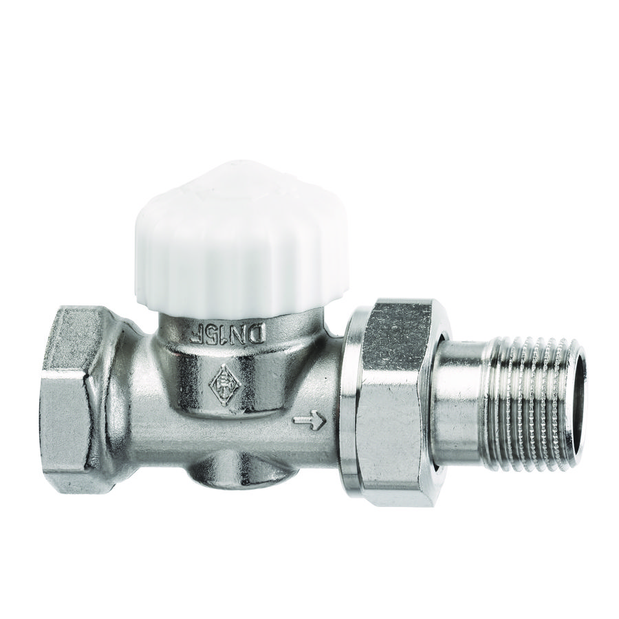 Afsluiter thermostatisch Calypso V-exact recht 1/2" kort IMI Heimeier