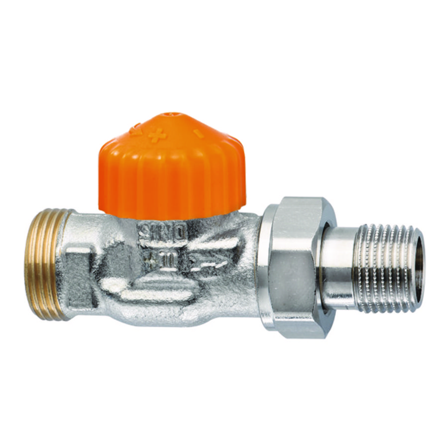 Afsluiter thermostatisch dynamisch ECLIPSE recht 1/2"x3/4"bt. DN15 IMI Heimeier