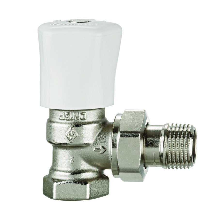 Microtherm F radiatorafsluiter haaks 3/4" verkorte versie IMI Heimeier
