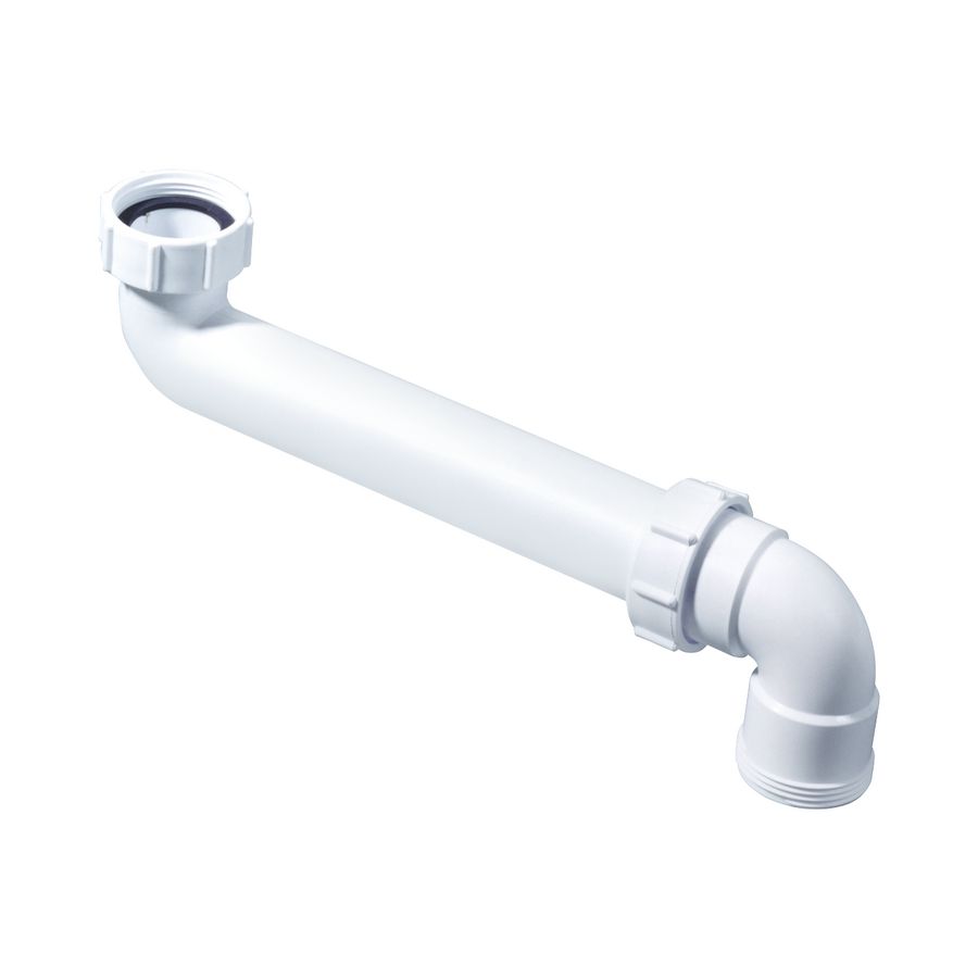 Bocht ruimtebesparend PP wit 1.1/2"wartelx1.1/2"bu.dr. McAlpine Walraven