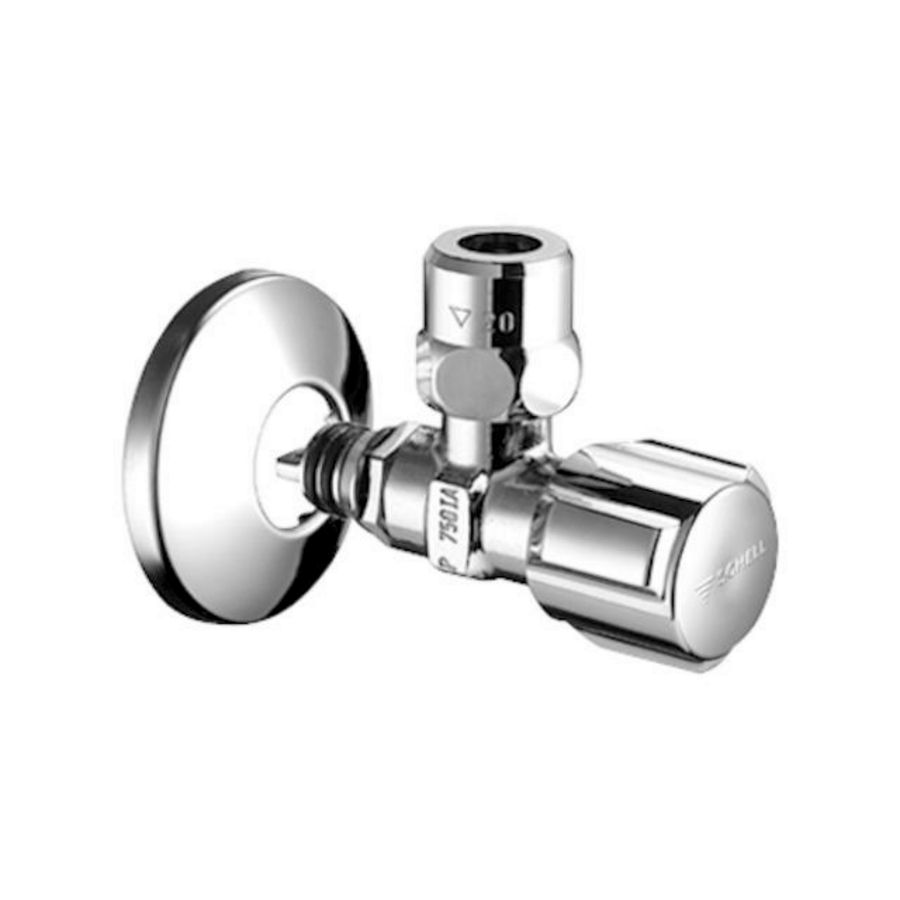 Quick insteekhoekstopkraan chroom 10mm zonder adapter Schell