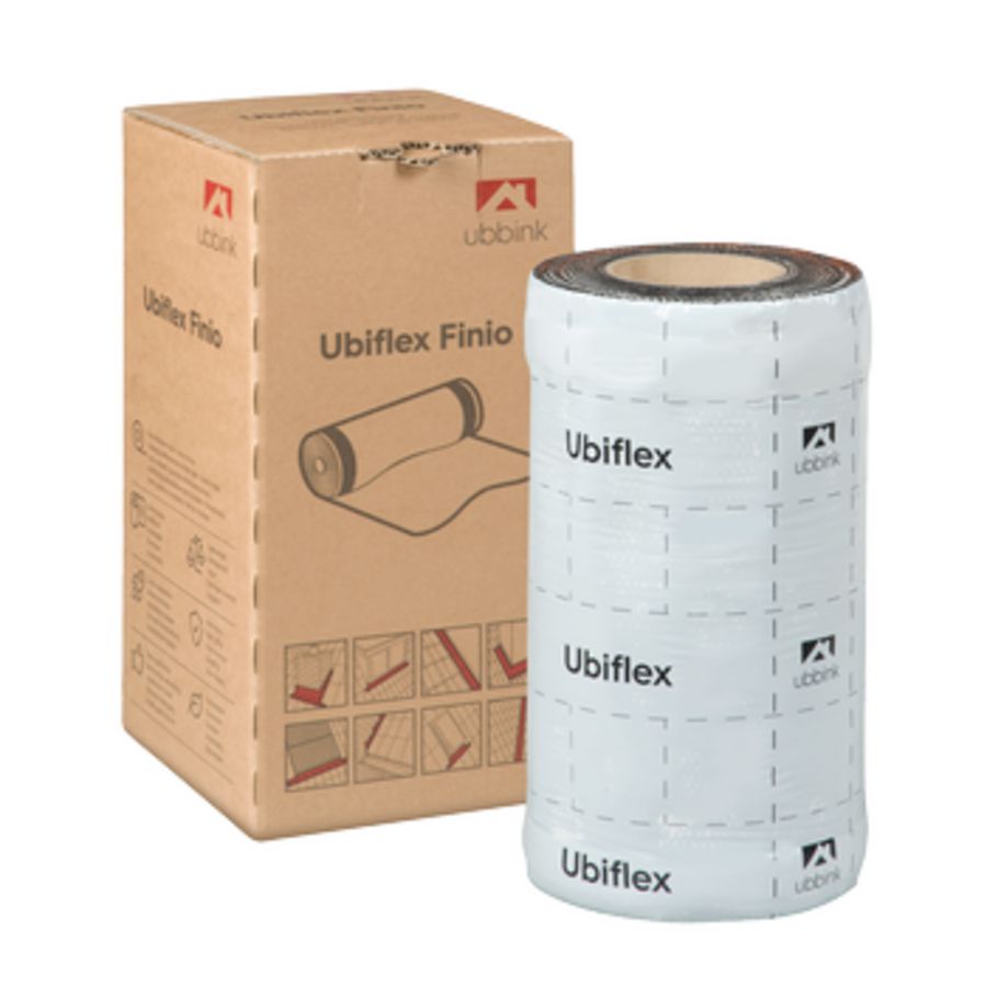 Rol a 5mtr. UBIFLEX FINIO loodvervanger 300mm zelfklevend rood Ubbink