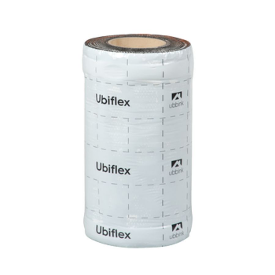 Rol a 5mtr. UBIFLEX FINIO loodvervanger 300mm zelfklevend rood Ubbink