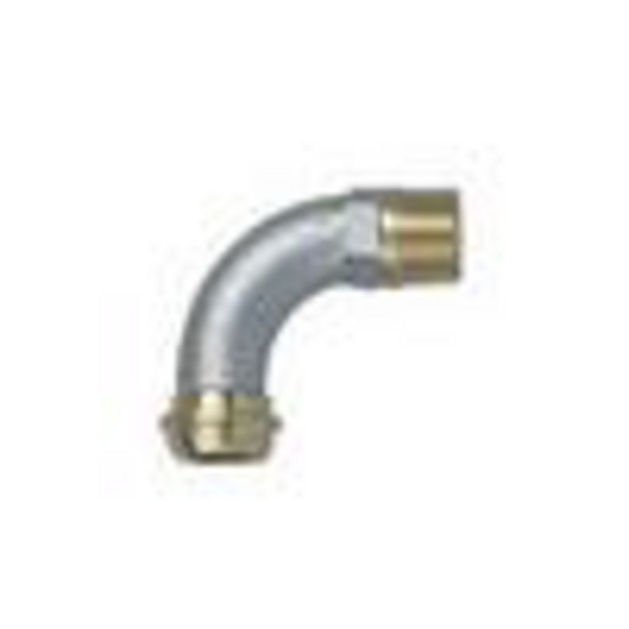 Radiatorbocht 1/2" x conisch chroom HERZ