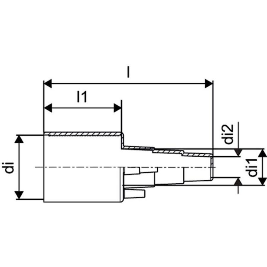 Rubberen eindkap Ecoflex Single 68 voor 25/32/40mm Uponor