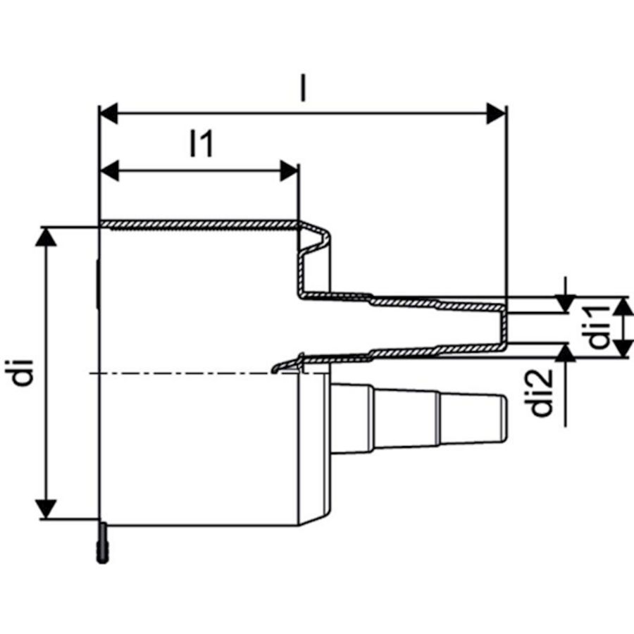 Rubberen eindkap Ecoflex Twin 175 voor 25/32/40mm Uponor