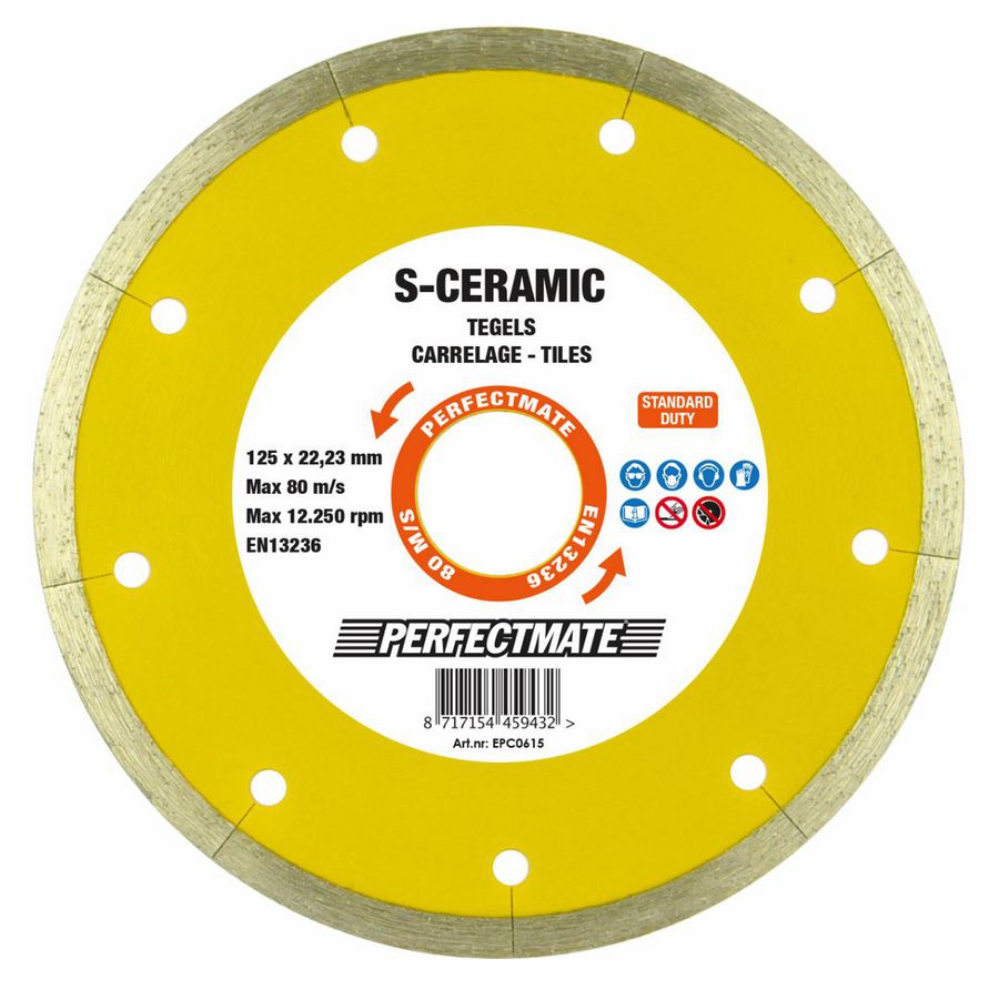 Diamantzaagblad S-Ceramic 125mm asgat 22.23mm ASF Fischer