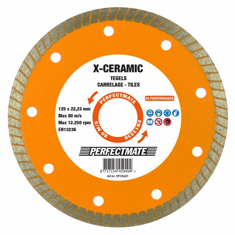 Diamantzaagblad X-Ceramic 125mm asgat 22.23mm ASF Fischer
