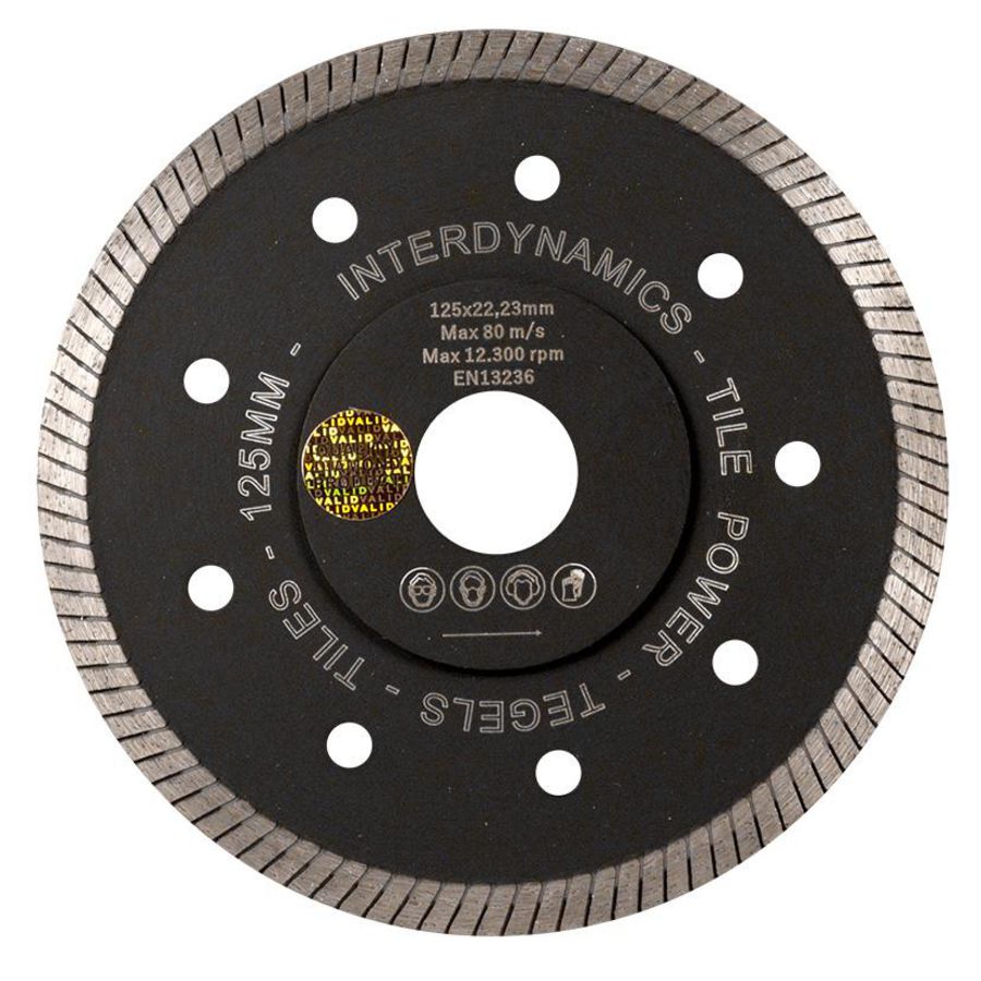 Diamantzaagblad Tile Power Standard 125mm asgat 22.23mm ASF Fischer