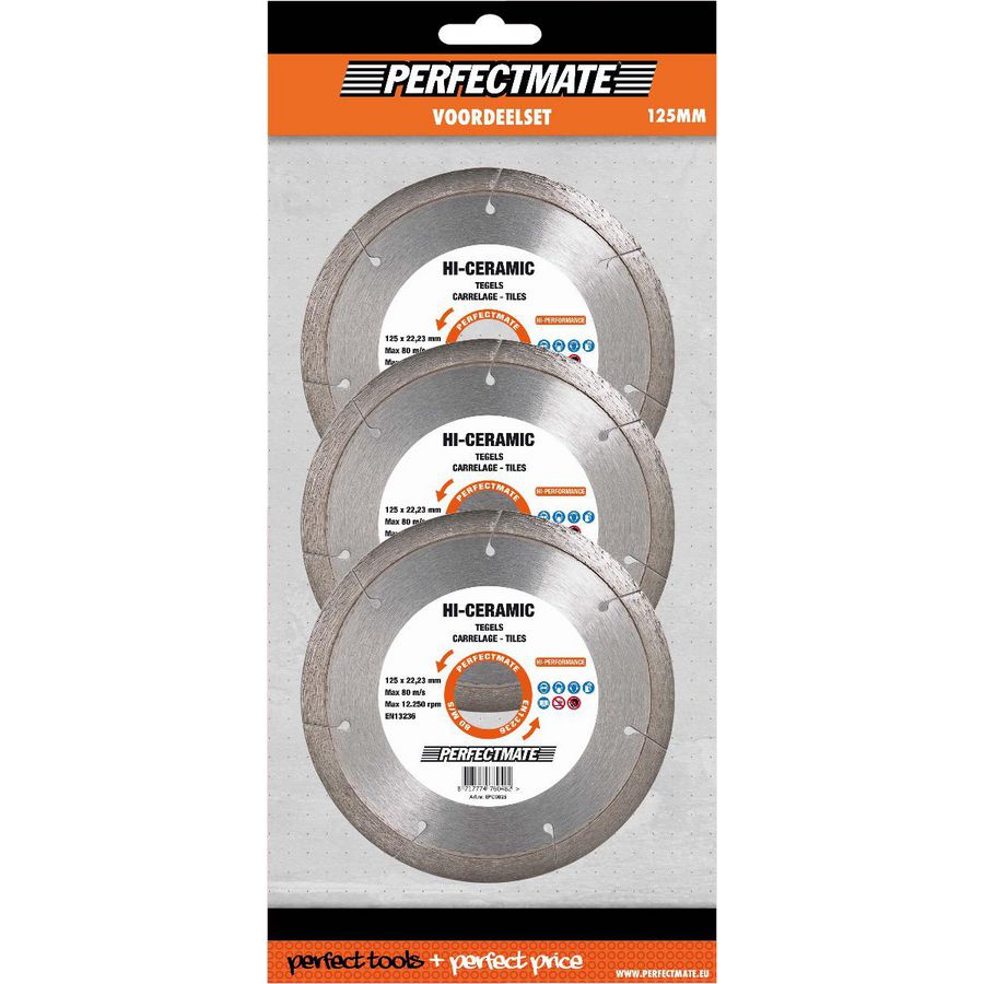 Hi-Ceramic 3-in-1 voordeelset 125mm asgat 22.23mm ASF Fischer