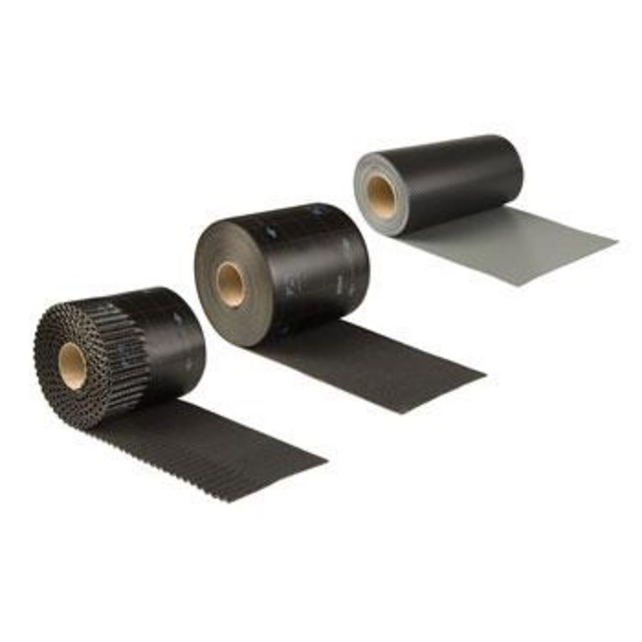 Rol a 12mtr. UBIFLEX loodvervanger 200mm zwart Ubbink