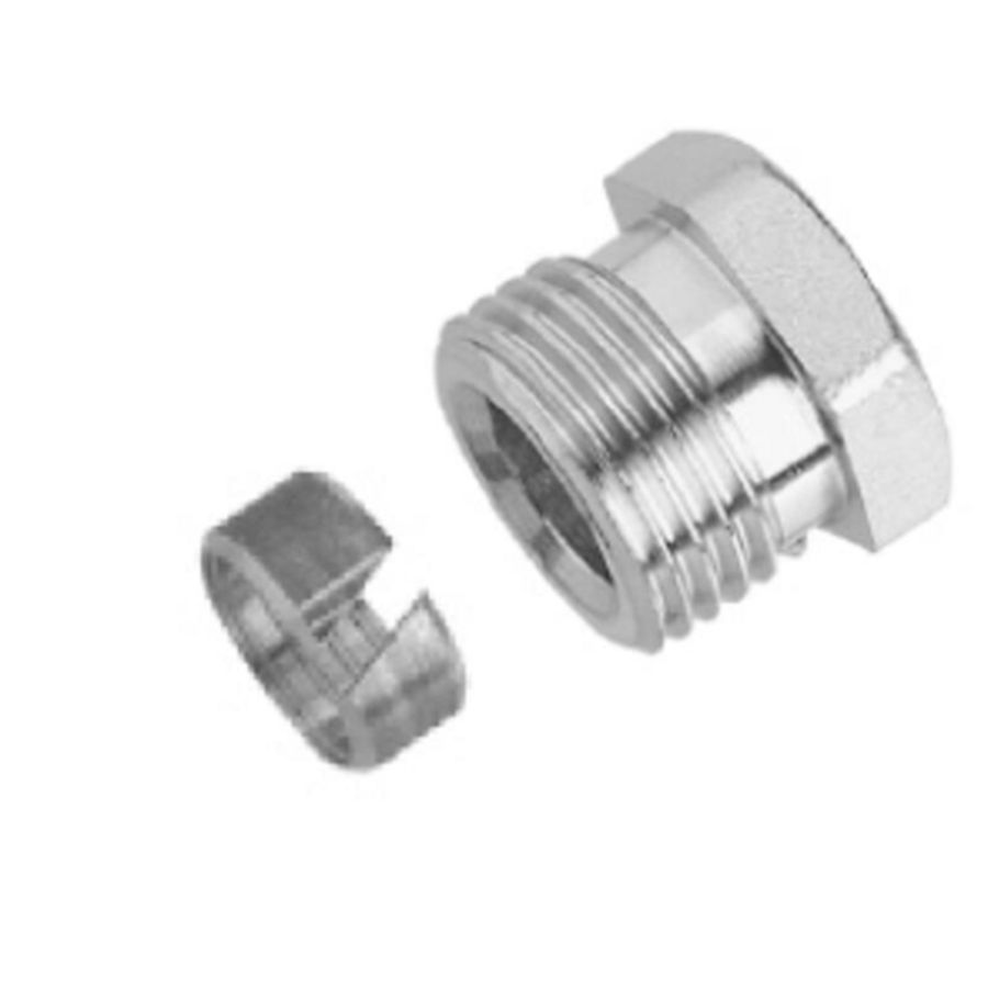 Koppeling 1/2" buis koper 15mm design ventiel VASCO