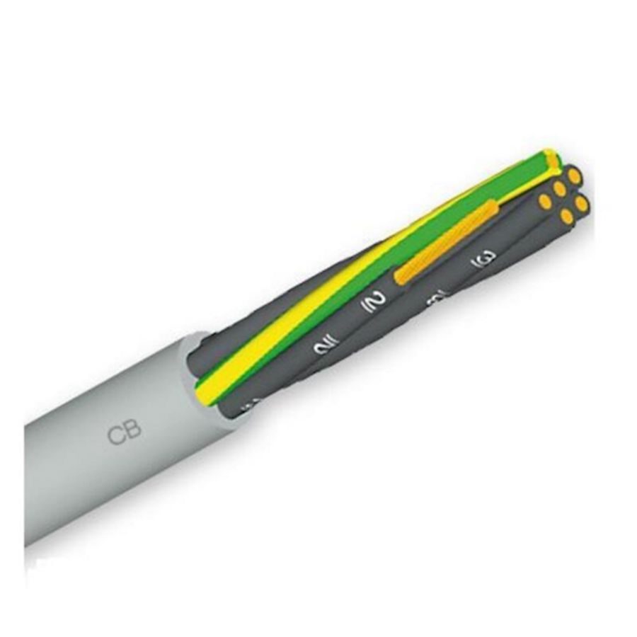 Rol a 100m. flex. stuurstroomkabel YSLY-JZ 5x1,5mm2