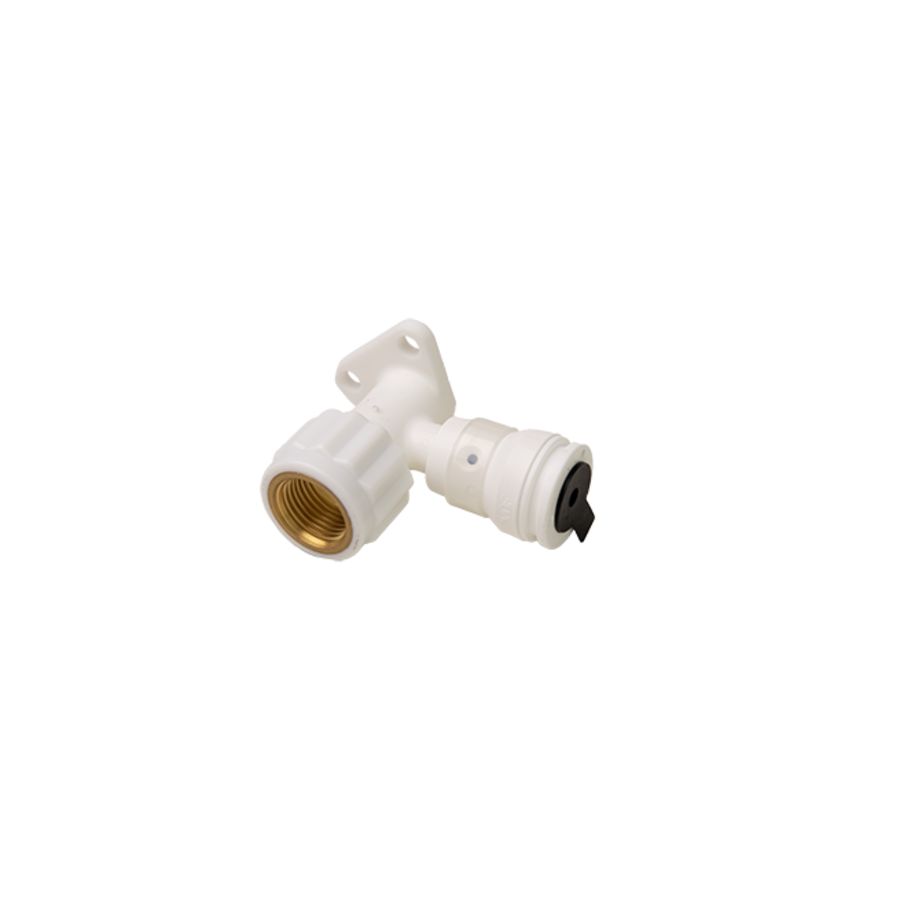 Enkele muurplaat Vision insteek 2SK 20x1/2" bn. wit Henco