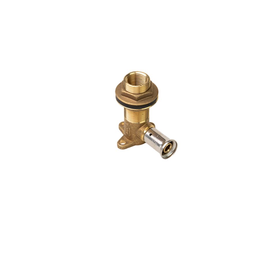 Muurplaat persaansluiting 7P 16x3/4"bt.-1/2"bn. (h=78mm) Henco