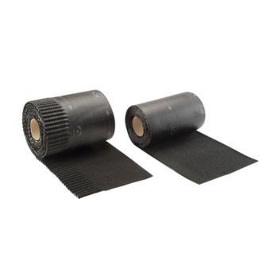 Rol a 12mtr. UBIFLEX loodvervanger 150mm zwart Ubbink