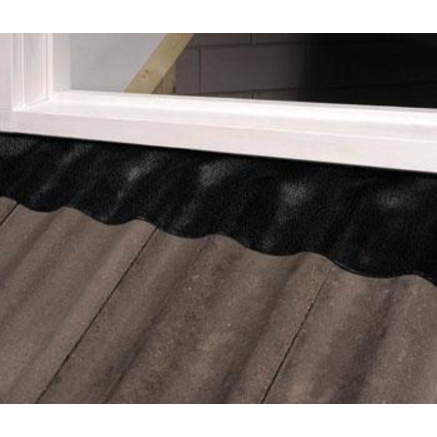 Rol a 12mtr. UBIFLEX loodvervanger 150mm zwart Ubbink