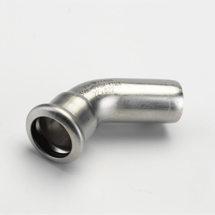 Insteekbocht 45° XPress RVS 76,1x spie 76,1mm R2712 (test cth) VSH