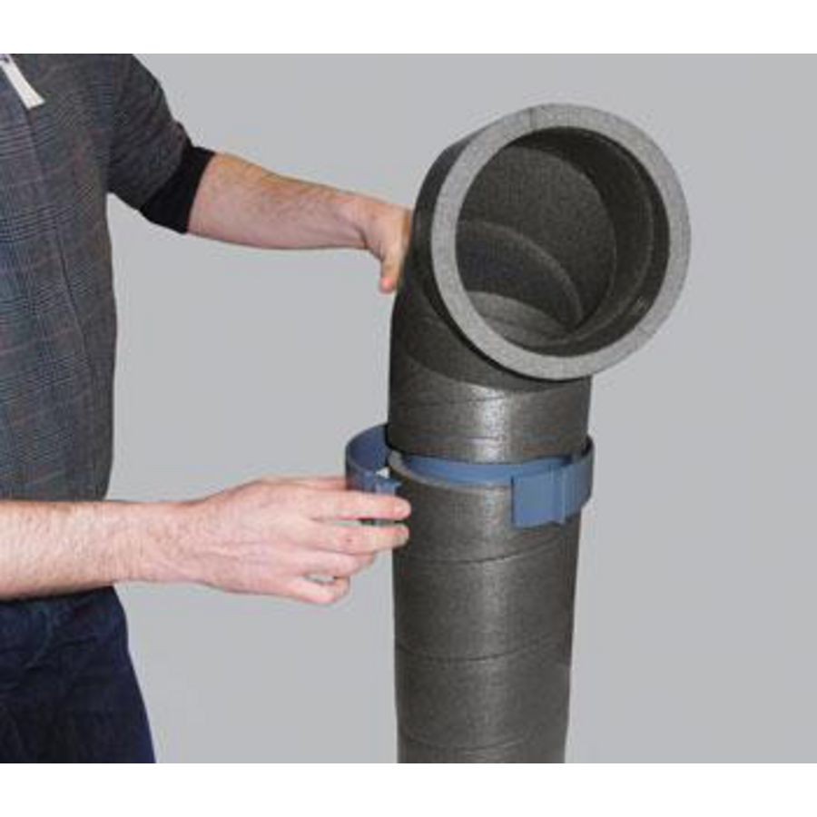 Koppelstuk Aerfoam HR-WTW KS 150mm grijs Ubbink