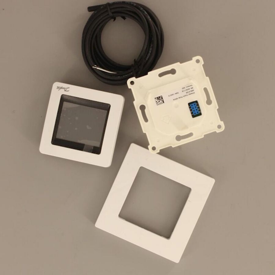 Klokthermostaat Ectemp Touch wit tbv elektr. vloerverwarming Danfoss