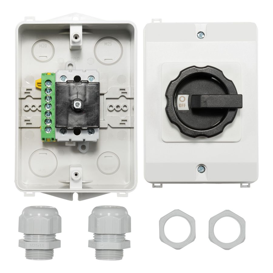Werkschakelaar PV/AC 25A 2-polig IP65 ASN SONTHEIMER