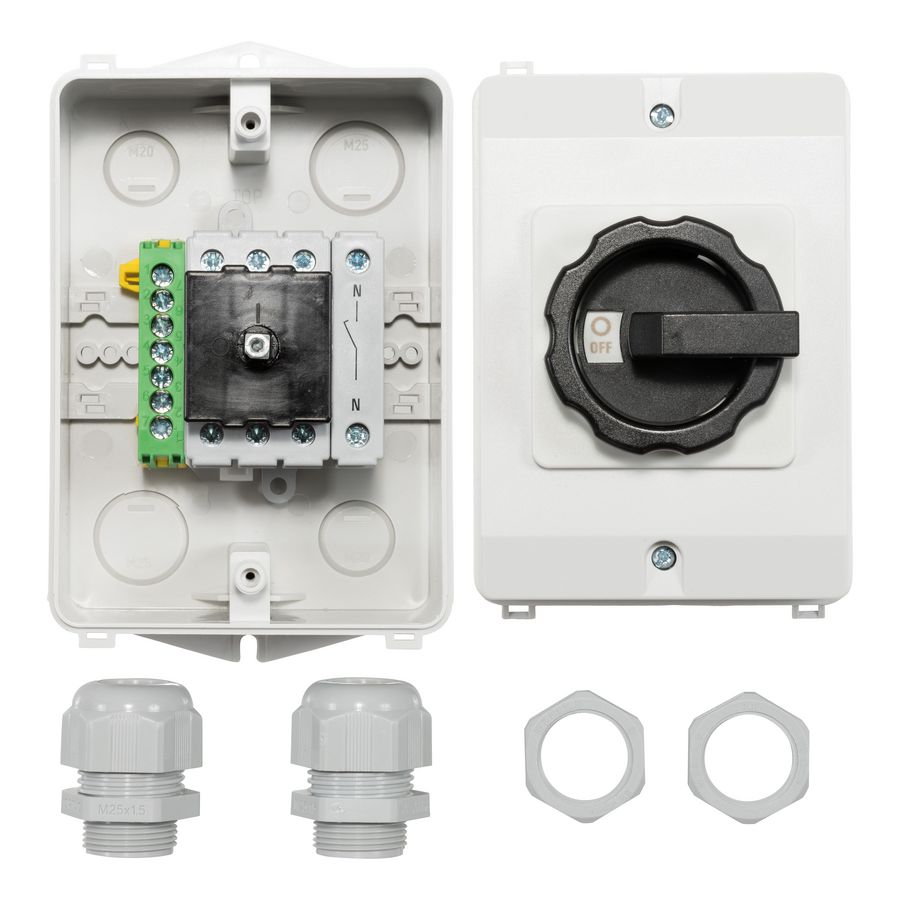 Werkschakelaar PV/AC 25A 4-polig IP65 AE-A551020 ASN SONTHEIMER