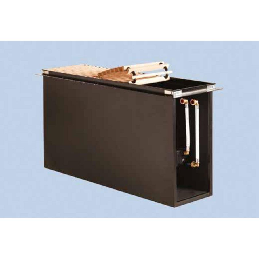Convectorput Metro 2000x280x520mm alum. wit rechts 2398W Betherma