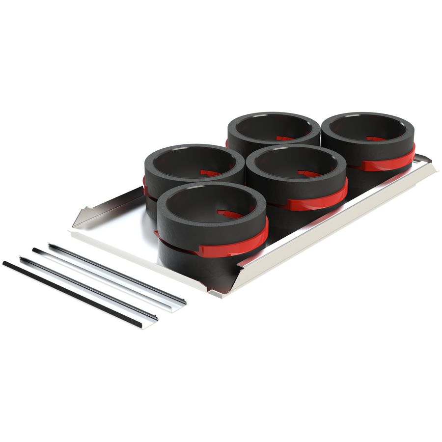 ComfoWell Therm 420 verdeelplaat 5x Ø90 Zehnder