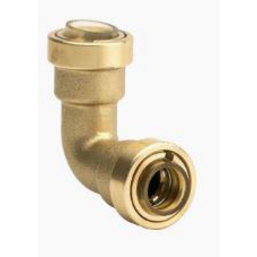 Bochtkoppeling 90° pushfitting RAPID-O 1/2"x1/2" VVE=5 Castel Engineering