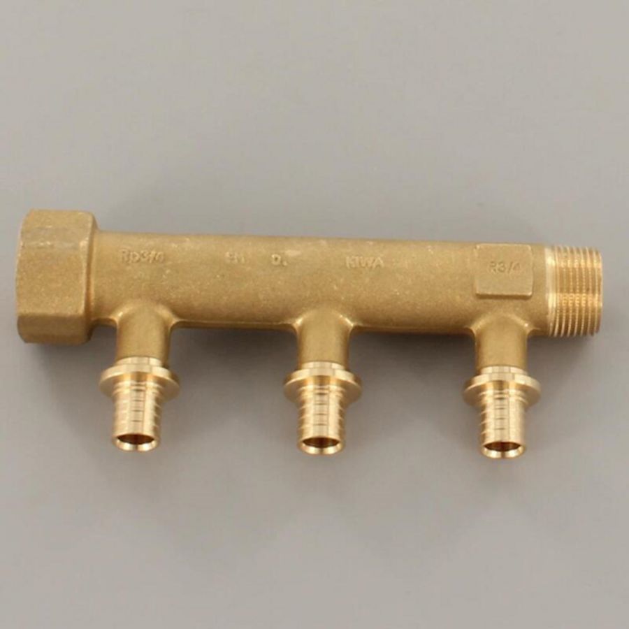 Verdeler RAUTITAN LX 2-groepen 3/4"bn.dr.xbt.dr. 20x2,8mm REHAU