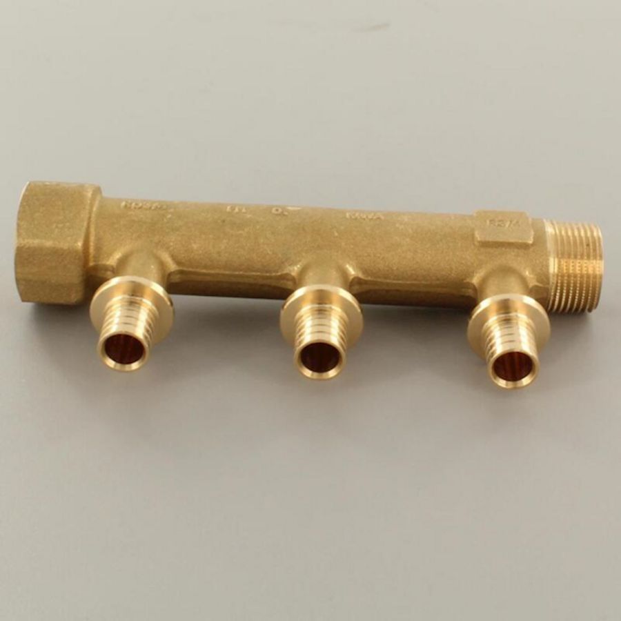 Verdeler RAUTITAN LX 2-groepen 3/4"bn.dr.xbt.dr. 20x2,8mm REHAU