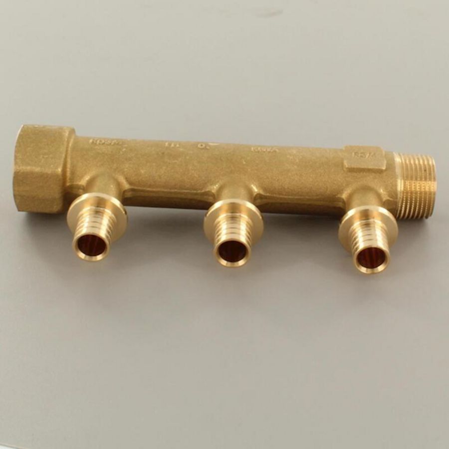 Verdeler RAUTITAN LX 3-groepen 3/4"bn.dr.xbt.dr. 16x2,2mm REHAU