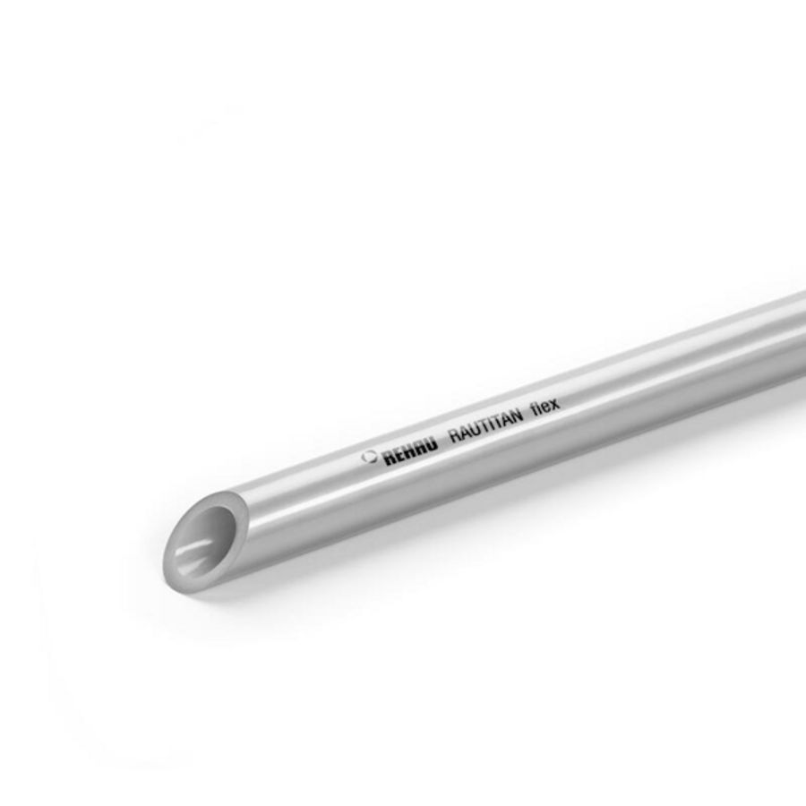 Lengte a 6m. Kunststof buis RAUTITAN Flex 20x2,8mm REHAU