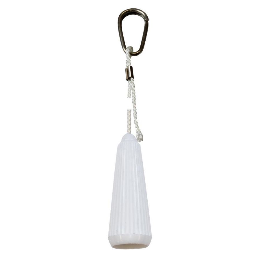 Closettrekker wit/chr. m. nylon koord de Beer