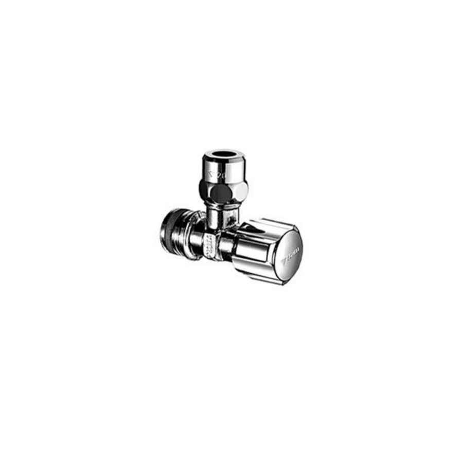 Hoekstopkraan chroom 1/2x3/8-10mm m. schuifrozet z. zelfsluitende schr Schell