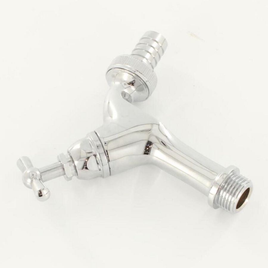 Tapkraan chroom krukbed. + slangwartel 1/2"bt. k BPE
