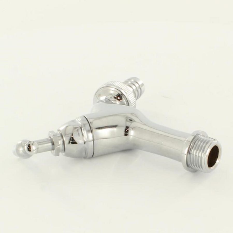 Tapkraan chroom krukbed. + slangwartel 1/2"bt. k BPE