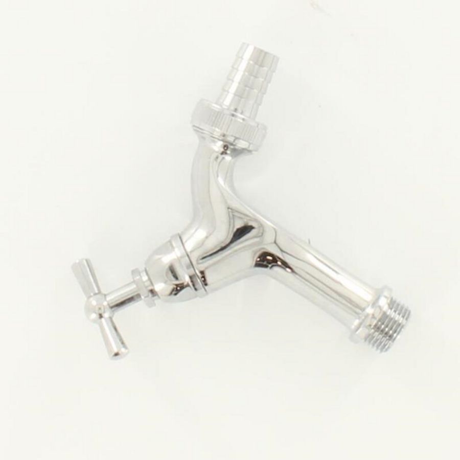 Tapkraan chroom krukbed. + slangwartel 1/2"bt. k BPE