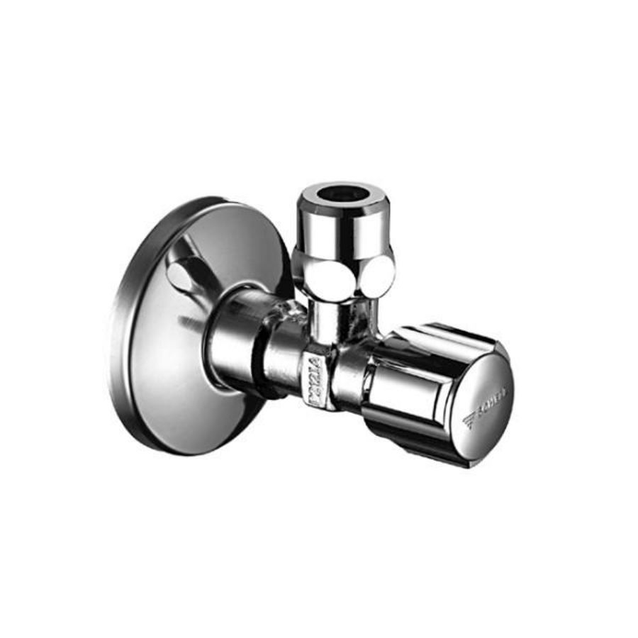 Hoekstopkraan 1/2 x 3/8-10mm chroom zelfdichtend incl. rozet Schell