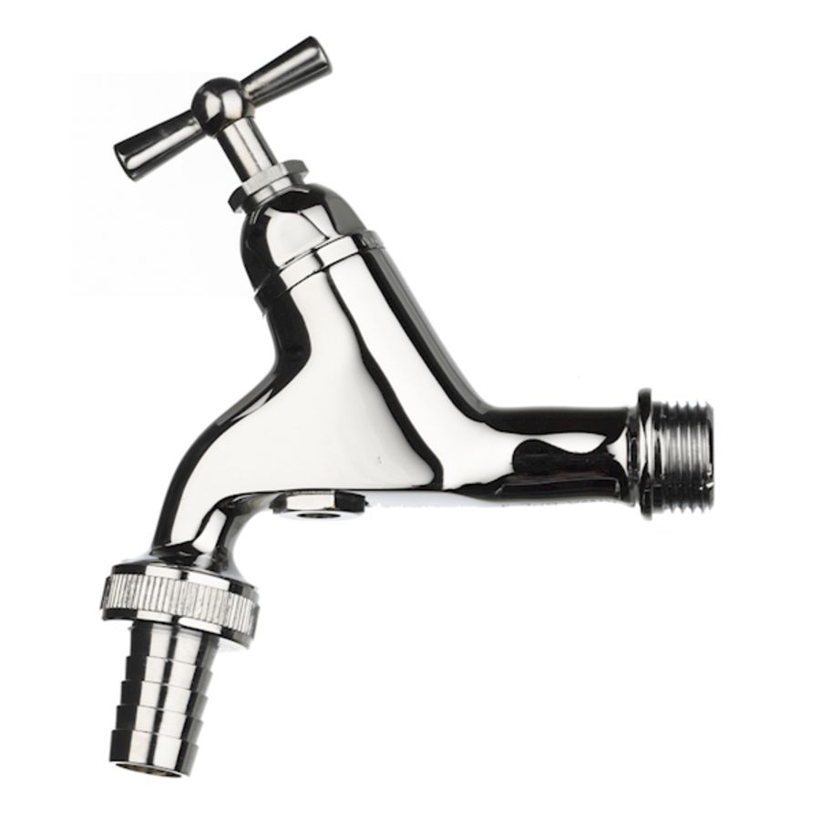 Beluchterkraan chroom krukbed. + slangwartel 1/2"bt. k BPE