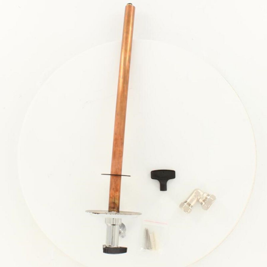 Vorstbev. gevelkraan 3/4"x400x15mm knel PONNOPL