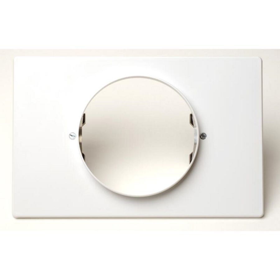 Renovatieplaat 180x278mm met gat 125mm tbv STR ventiel Zehnder