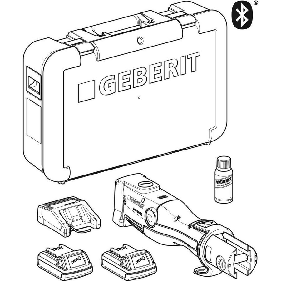 Persmachine ACO 203 Bluetooth compatibiliteit-2 in koffer Geberit