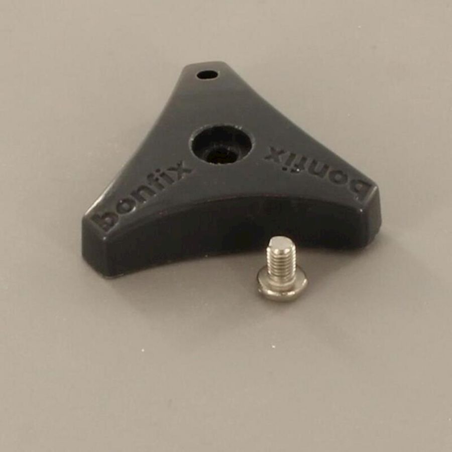 Kunststof draaiknop buitenkraan met messing insert+schroef 2.0 Bonfix