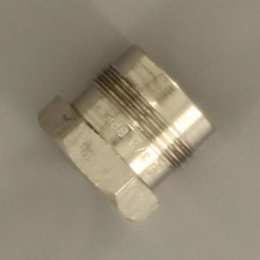 Gasaansluitstuk chroom recht model 3/8"bn.xM24bt. Bonfix