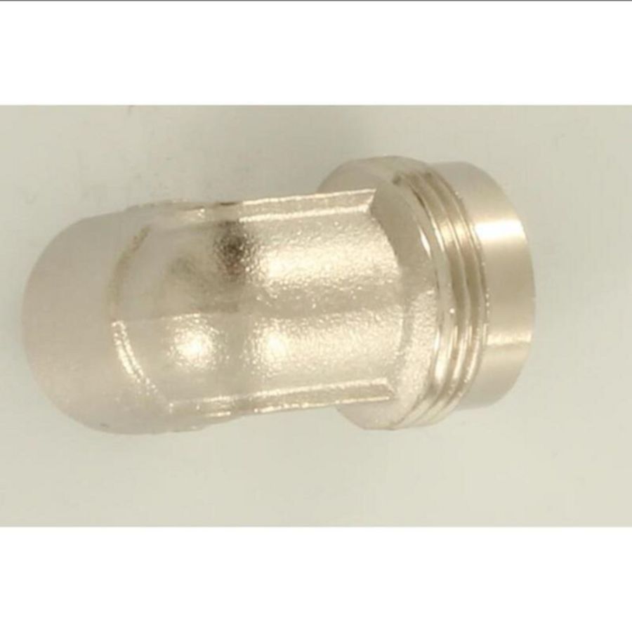 Gasaansluitstuk chroom haaks model 3/8"bn.xM24bt. Bonfix