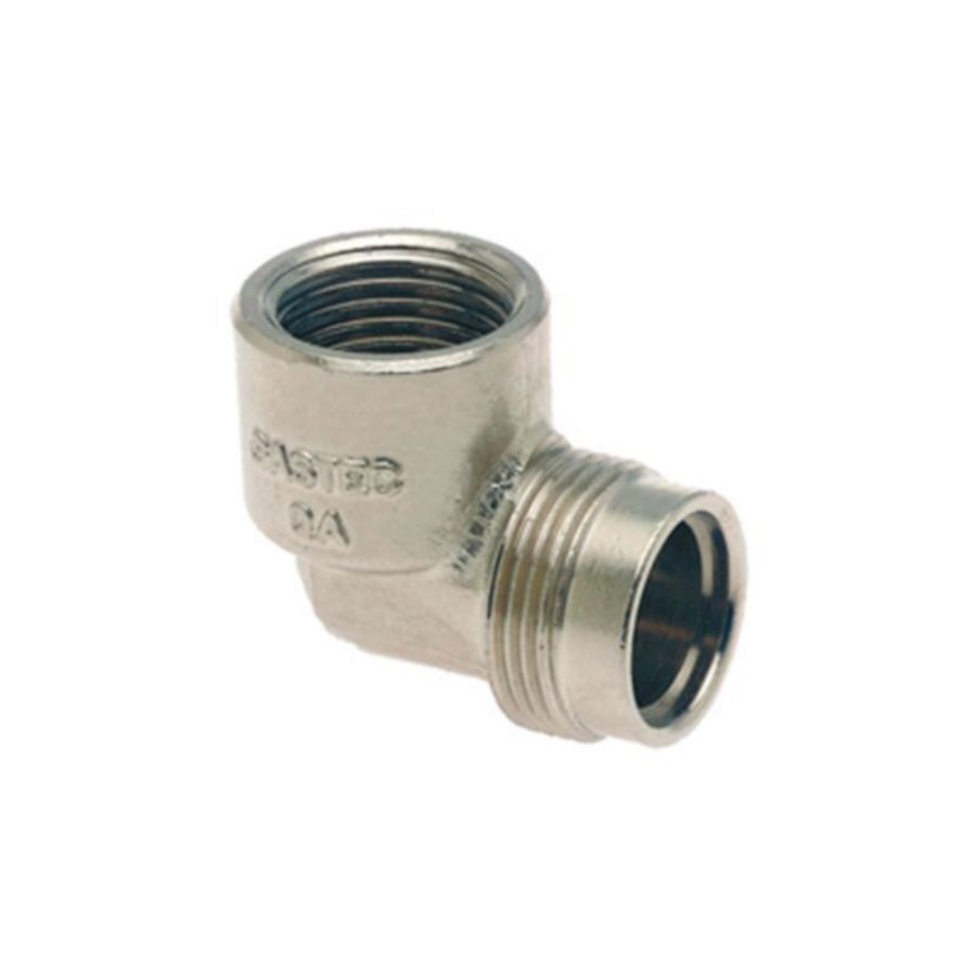Gasaansluitstuk chroom haaks model 1/2"bn.xM24bt. Bonfix