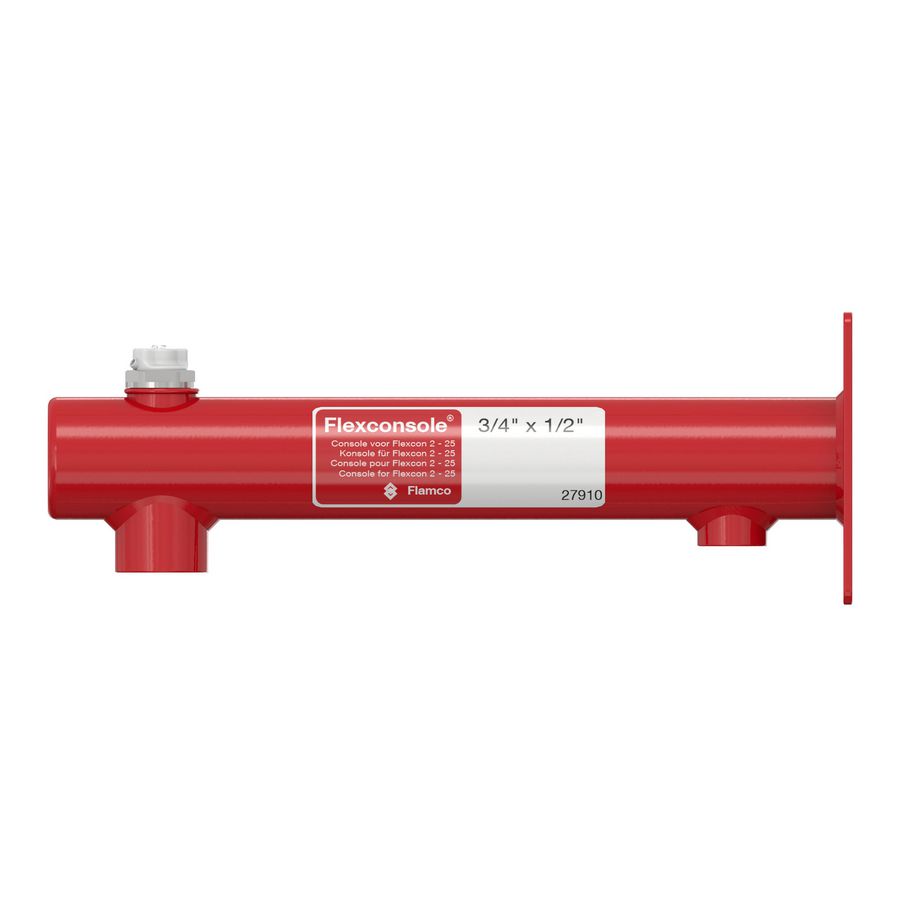 Expansievatconsole Flexconsole rood 3/4"+1/2"+ ontl. 1/2 Flamco