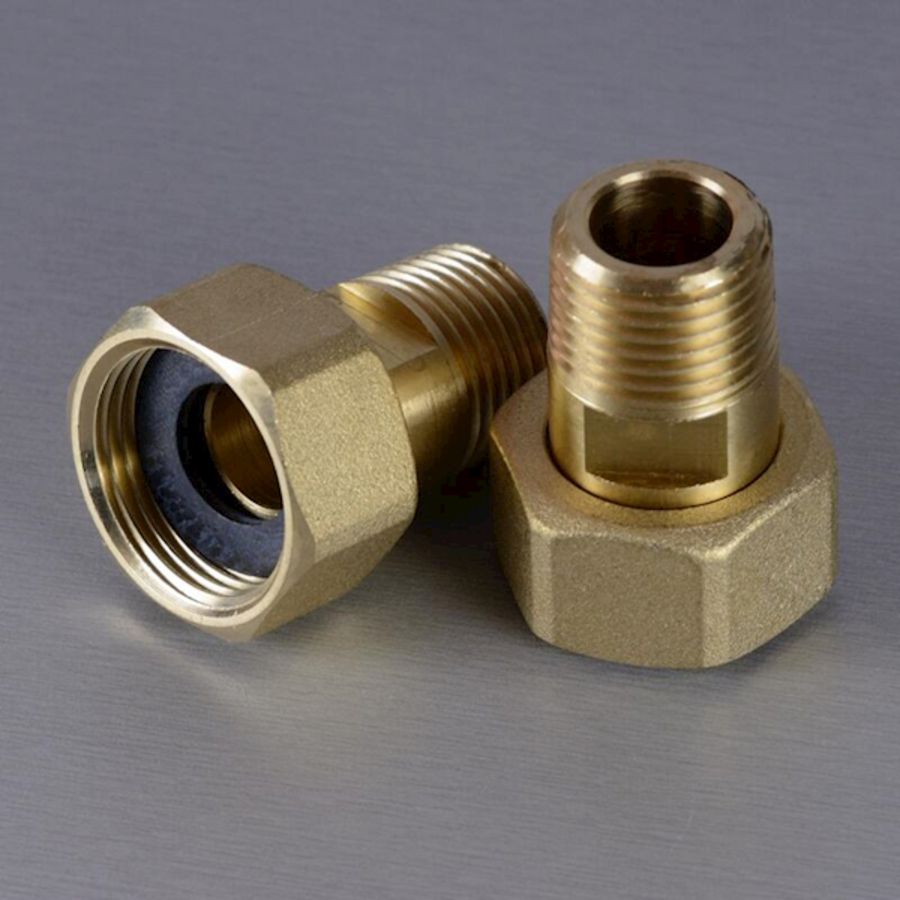 Set a 2st. 2-Delige koppeling Qn1,5 3/4"bn. vlakd.x1/2"bt. gAvilar