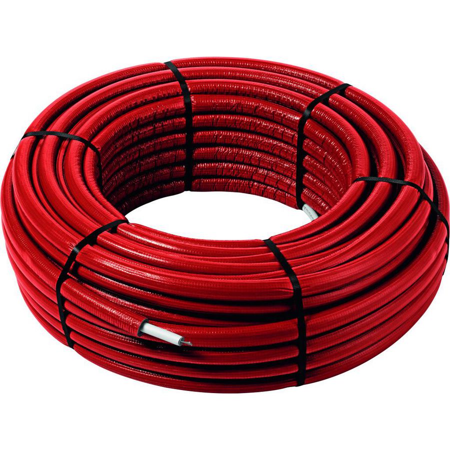 Rol a 75mtr. meerlagenbuis SMARTPRESS 20x2,3mm rood isolatie 6mm 4705.5 Viega